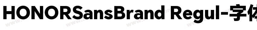 HONORSansBrand Regul字体转换